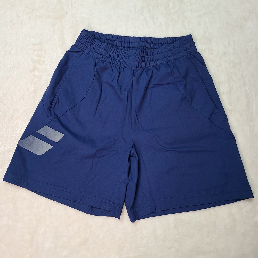 Babolat Mens Tennis Shorts Blue Athletic Pockets Training Gym Size Small